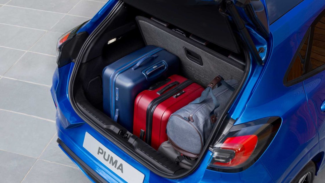 ford puma trunk space