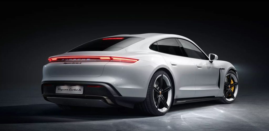 Porsche Taycan EV Electric Vehicle Back