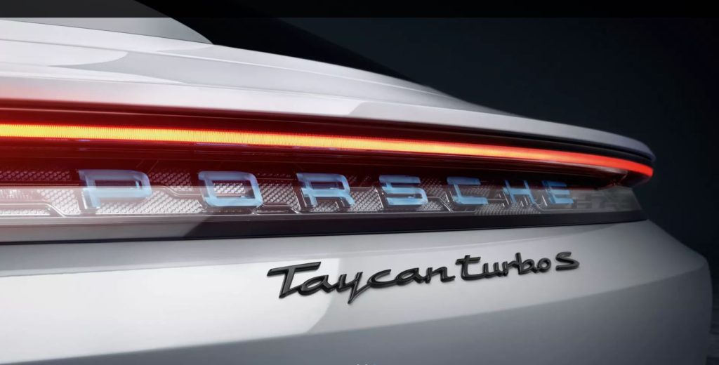Porsche Taycan EV Electric Vehicle TurboS Badge