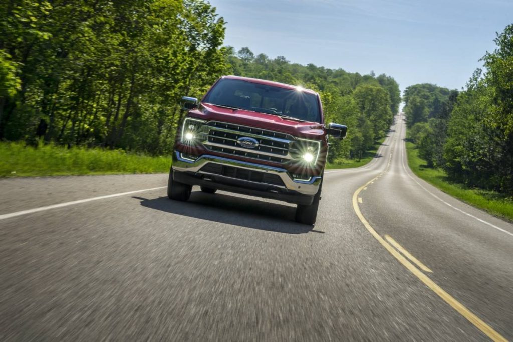 2021 Ford F150 Headlights Electric Pickup Truck