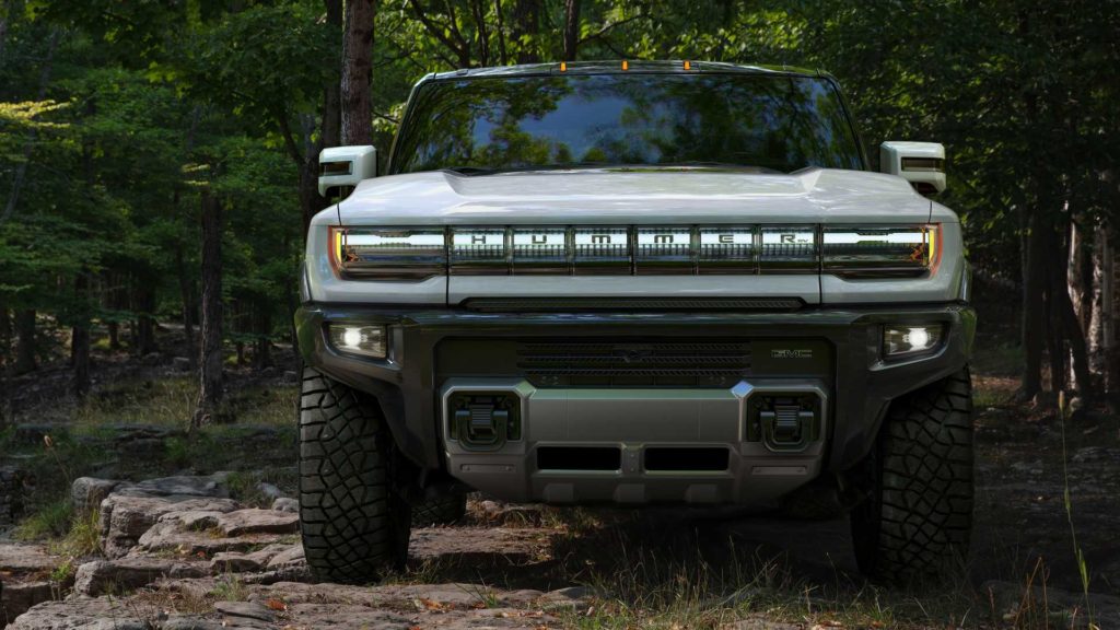 2021 GMC Hummer EV Front View Electric Pickup Truck