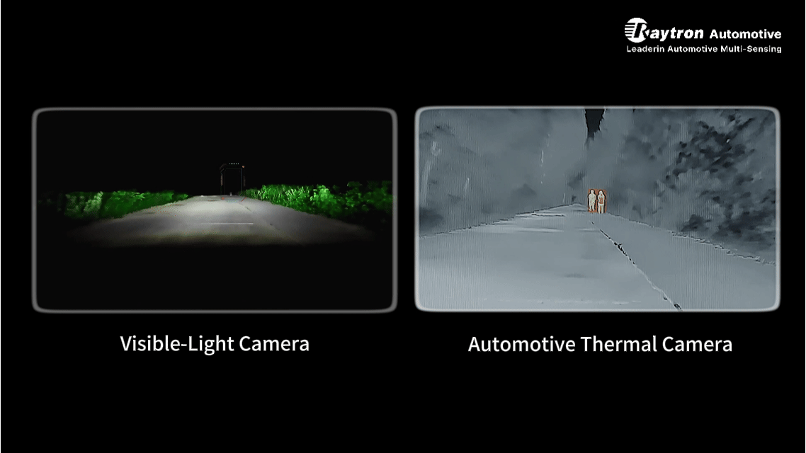 Visible Light Camera VS. Automotive Thermal Camera